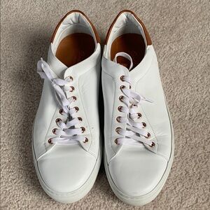 White Leather Men's Sneakers